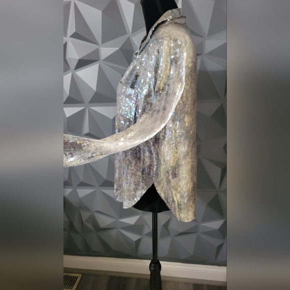 Button down sequin shirt - Picture 2 of 2